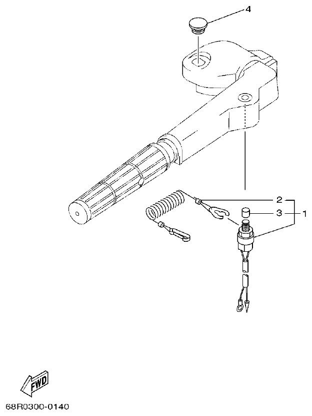 Yamaha F6A, F6B, F8C ELECTRICAL 2 parts diagram